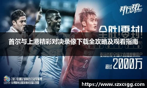 首尔与上港精彩对决录像下载全攻略及观看指南